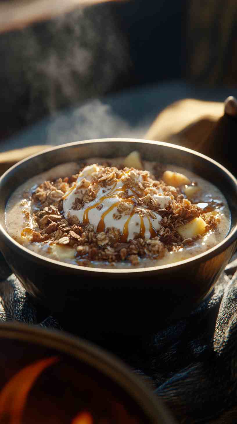 Cinnamon Apple Pie Smoothie Bowl Cinnamon Apple Pie Smoothie Bowl