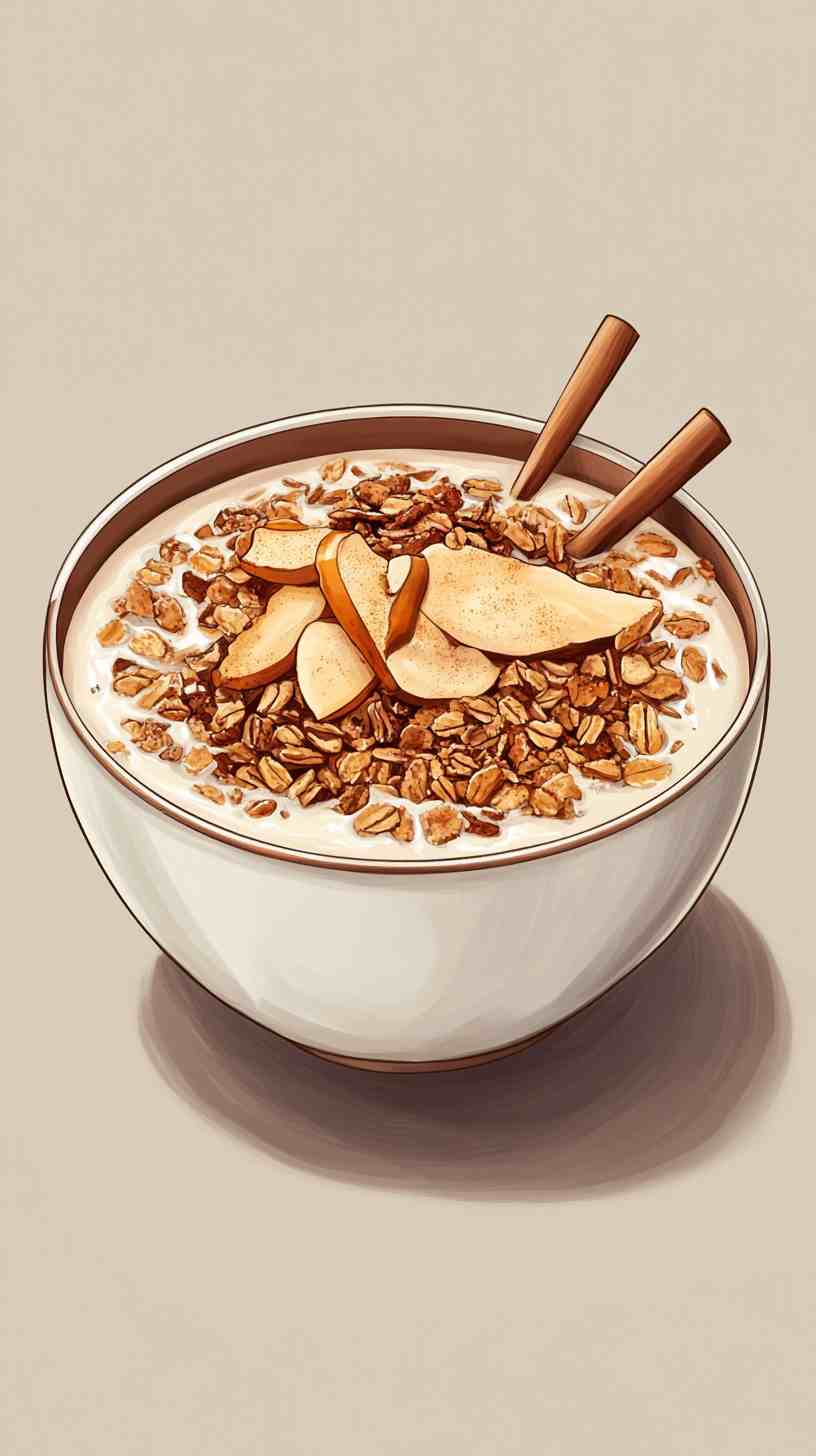 Cinnamon Apple Pie Smoothie Bowl Cinnamon Apple Pie Smoothie Bowl