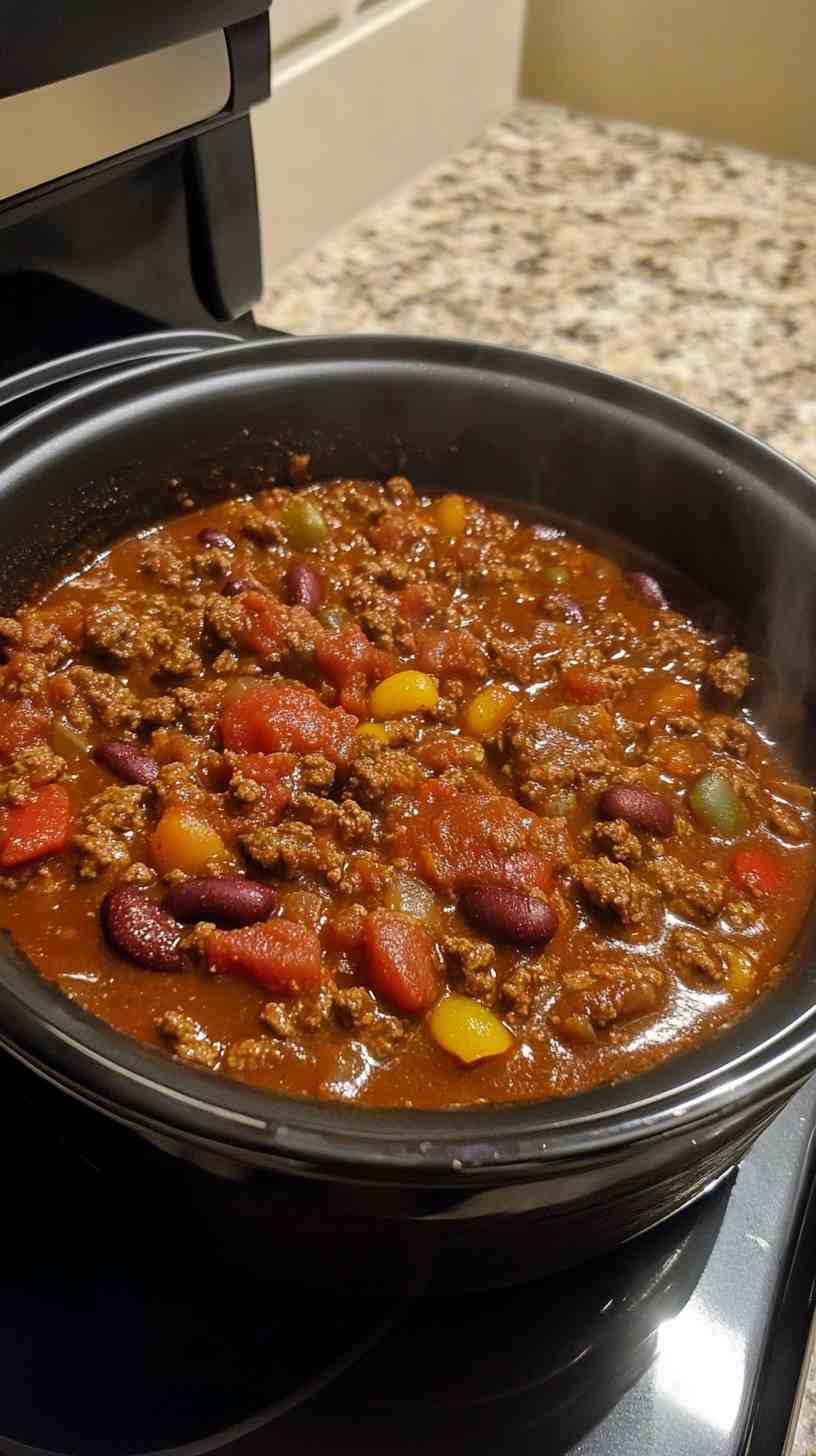 Classic Slow Cooker Beef Chili Classic Slow Cooker Beef Chili