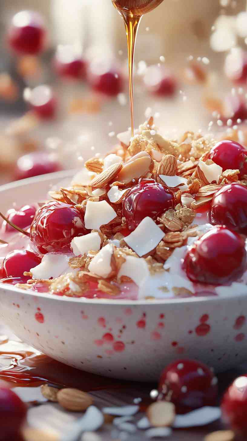 Coconut Cherry Delight Smoothie Bowl Coconut Cherry Delight Smoothie Bowl