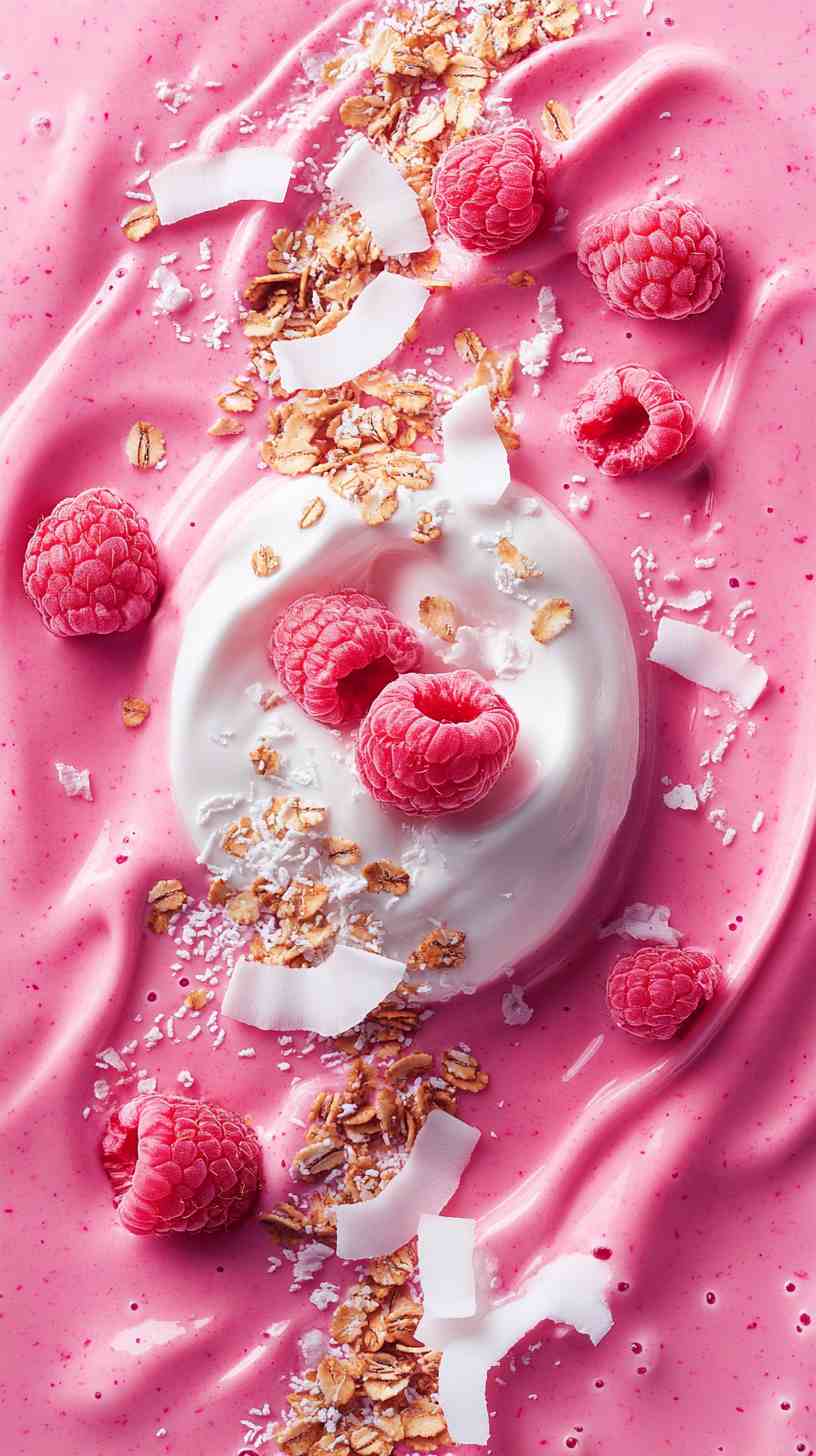 Coconut & Raspberry Power Smoothie Bowl Coconut & Raspberry Power Smoothie Bowl