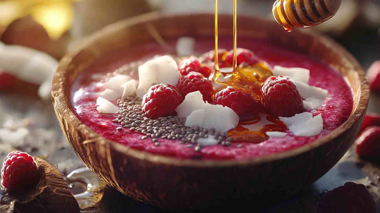 Coconut & Raspberry Power Smoothie Bowl Coconut & Raspberry Power Smoothie Bowl