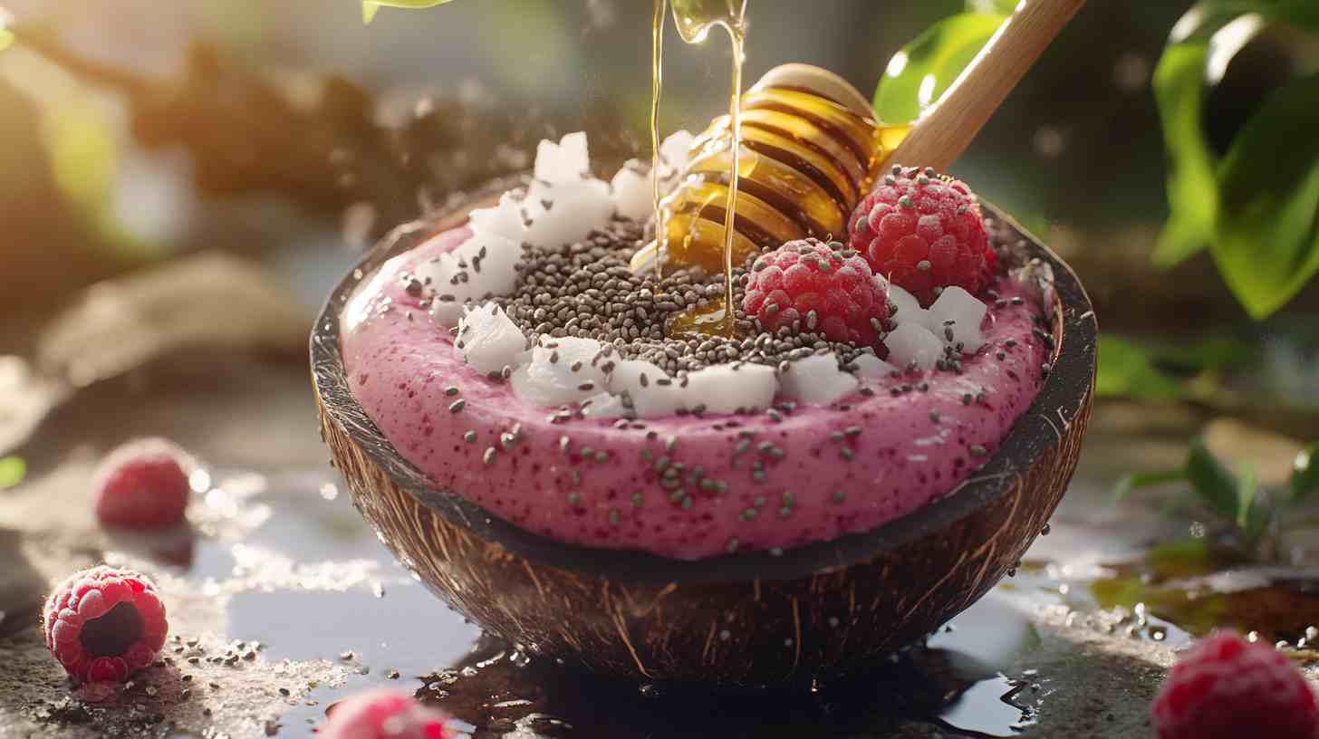 Coconut & Raspberry Power Smoothie Bowl Coconut & Raspberry Power Smoothie Bowl