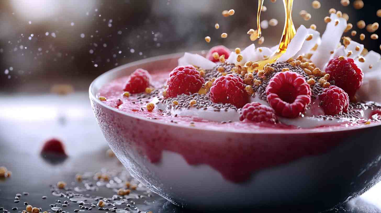 Coconut & Raspberry Power Smoothie Bowl Coconut & Raspberry Power Smoothie Bowl