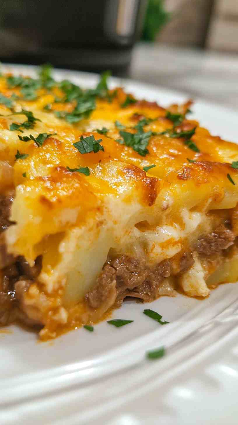 Comforting Slow Cooker Beef and Potato Casserole