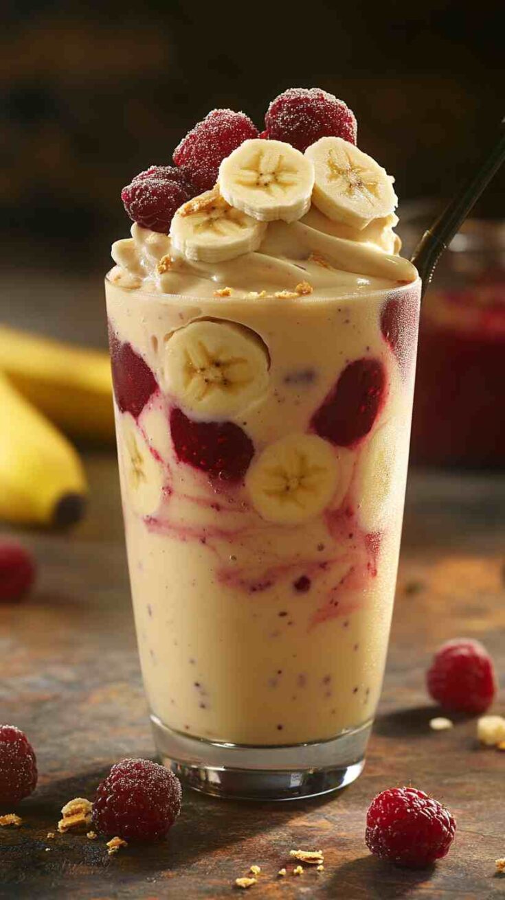 Creamy Banana Berry Fusion Smoothie