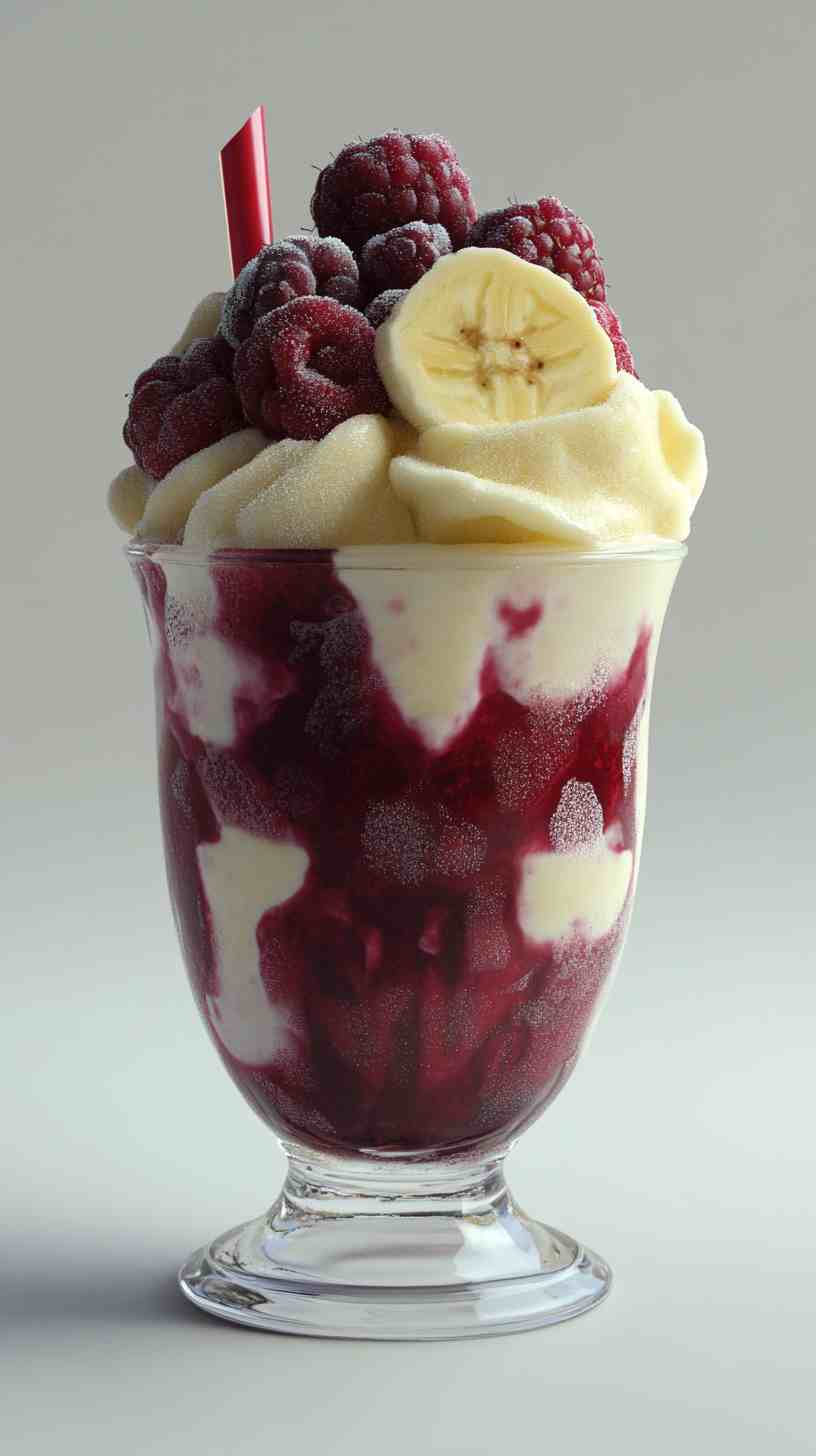 Creamy Banana Berry Fusion Smoothie