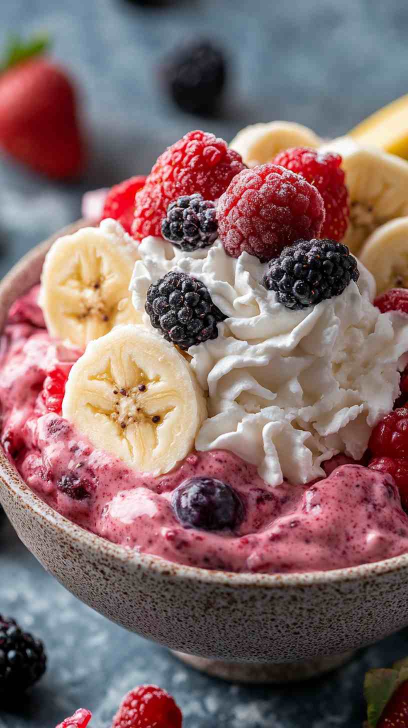 Creamy Banana Berry Fusion Smoothie