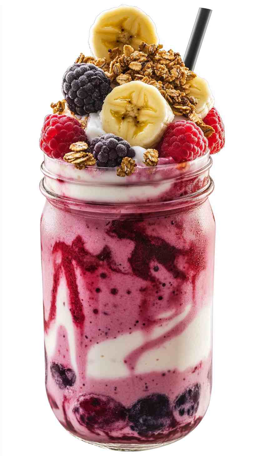 Creamy Banana Berry Fusion Smoothie
