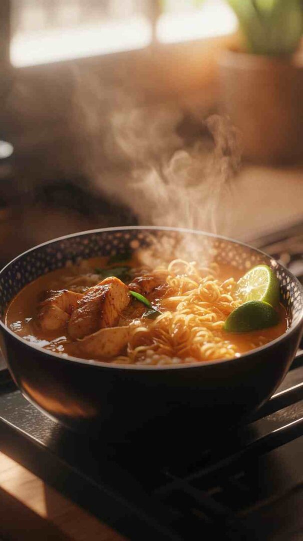 Creamy Coconut Curry Ramen Noodles Creamy Coconut Curry Ramen Noodles
