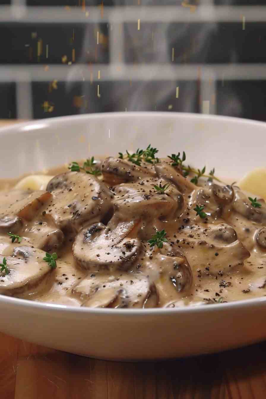 Creamy Mushroom Stroganoff Creamy Mushroom Stroganoff