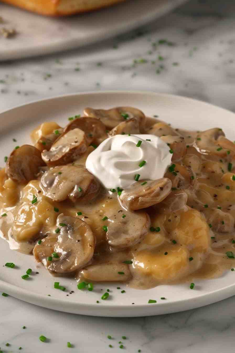 Creamy Mushroom Stroganoff Creamy Mushroom Stroganoff