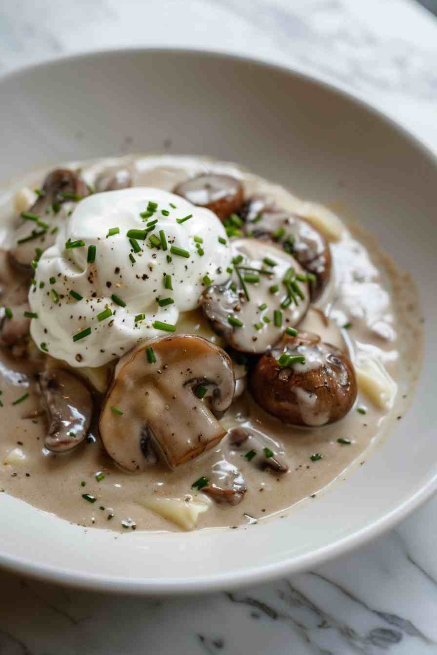 Creamy Mushroom Stroganoff Creamy Mushroom Stroganoff