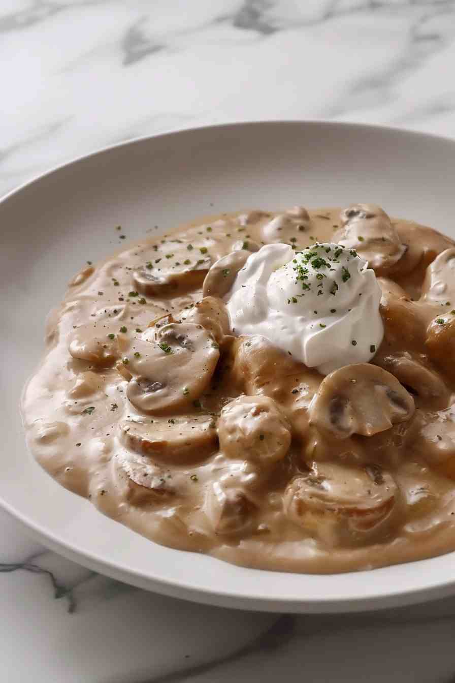 Creamy Mushroom Stroganoff Creamy Mushroom Stroganoff
