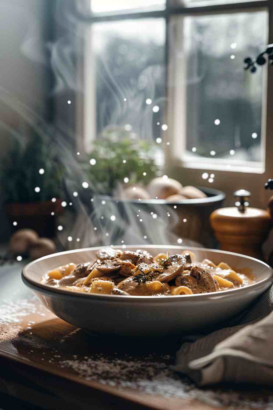 Creamy Mushroom Stroganoff Creamy Mushroom Stroganoff