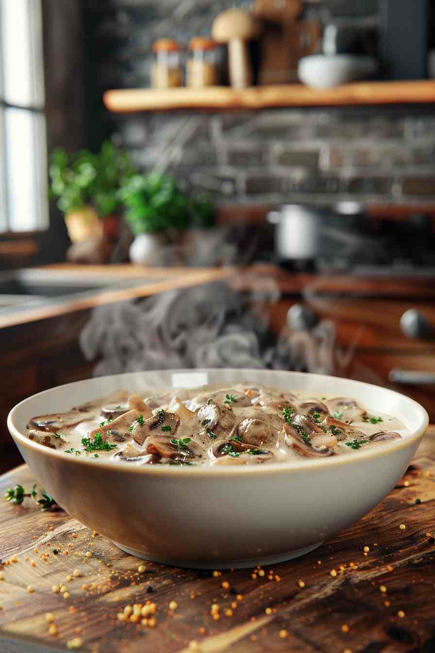 Creamy Mushroom Stroganoff Creamy Mushroom Stroganoff