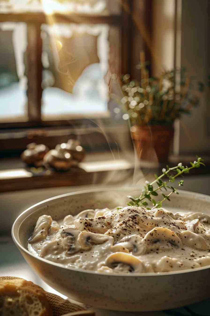 Creamy Mushroom Stroganoff Creamy Mushroom Stroganoff