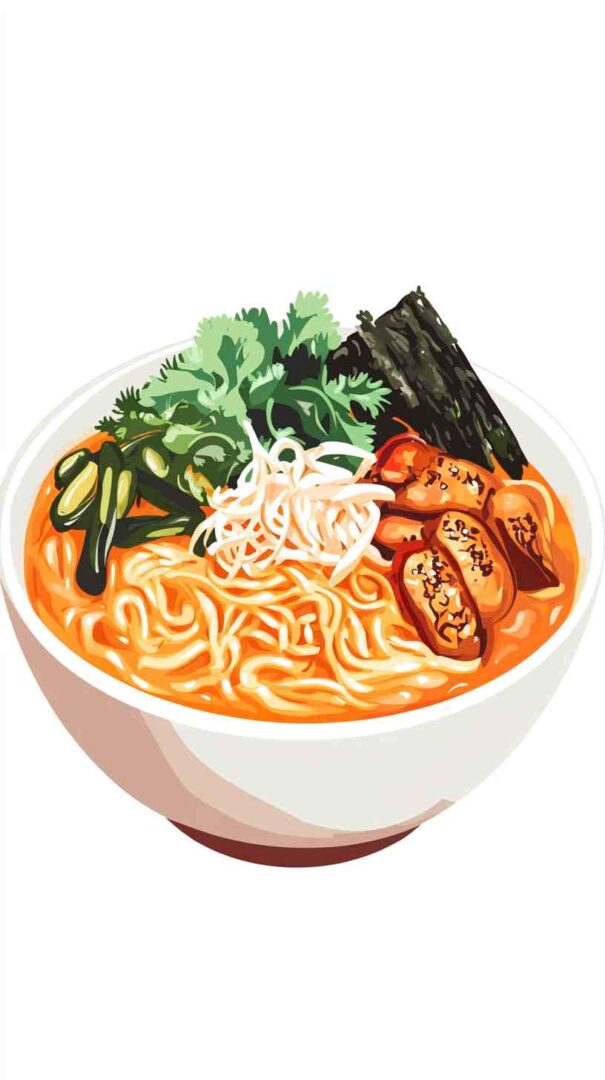 Creamy Sesame Ramen Noodles with Grilled Vegetables Creamy Sesame Ramen Noodles with Grilled Vegetables