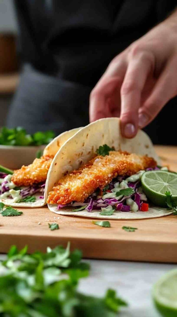 Crispy Fish Tacos with Lime Slaw Street Food Crispy Fish Tacos with Lime Slaw Street Food