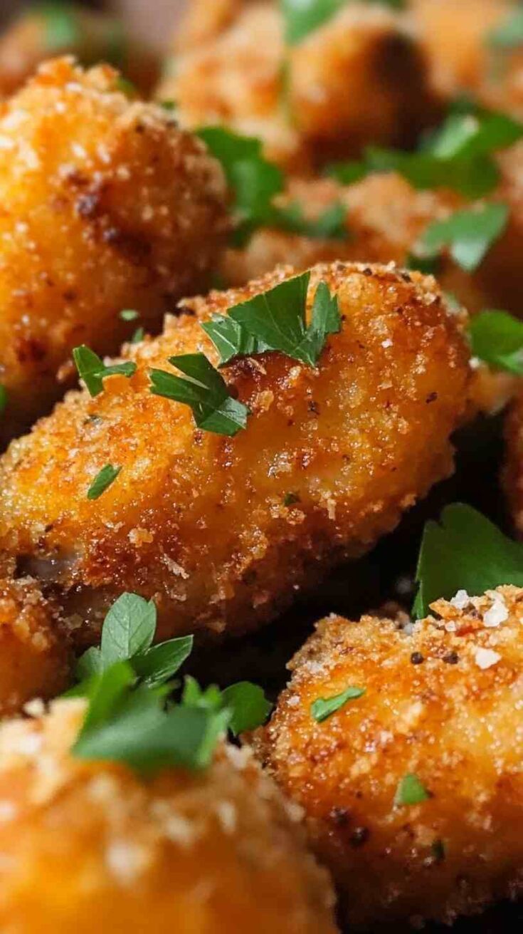 Crispy Garlic Parmesan Air Fryer Chicken Wings