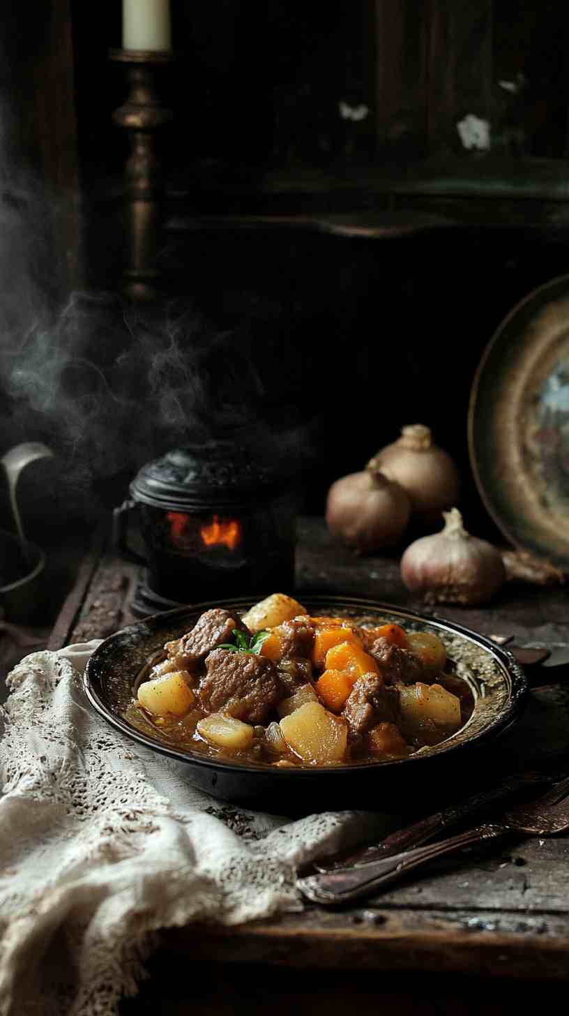 Easy Slow Cooker Beef Casserole with Root Vegetables