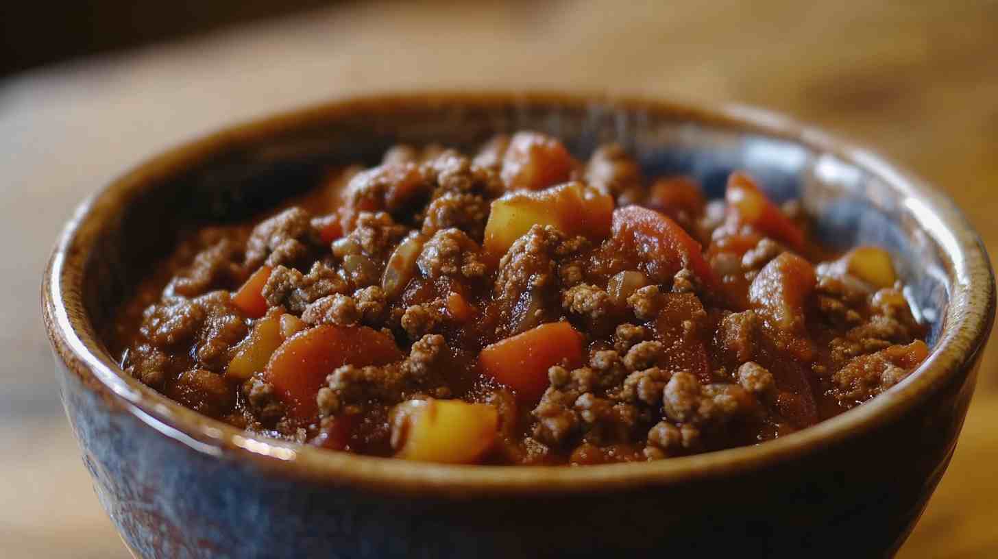 Easy Slow Cooker Chili with Ground Beef