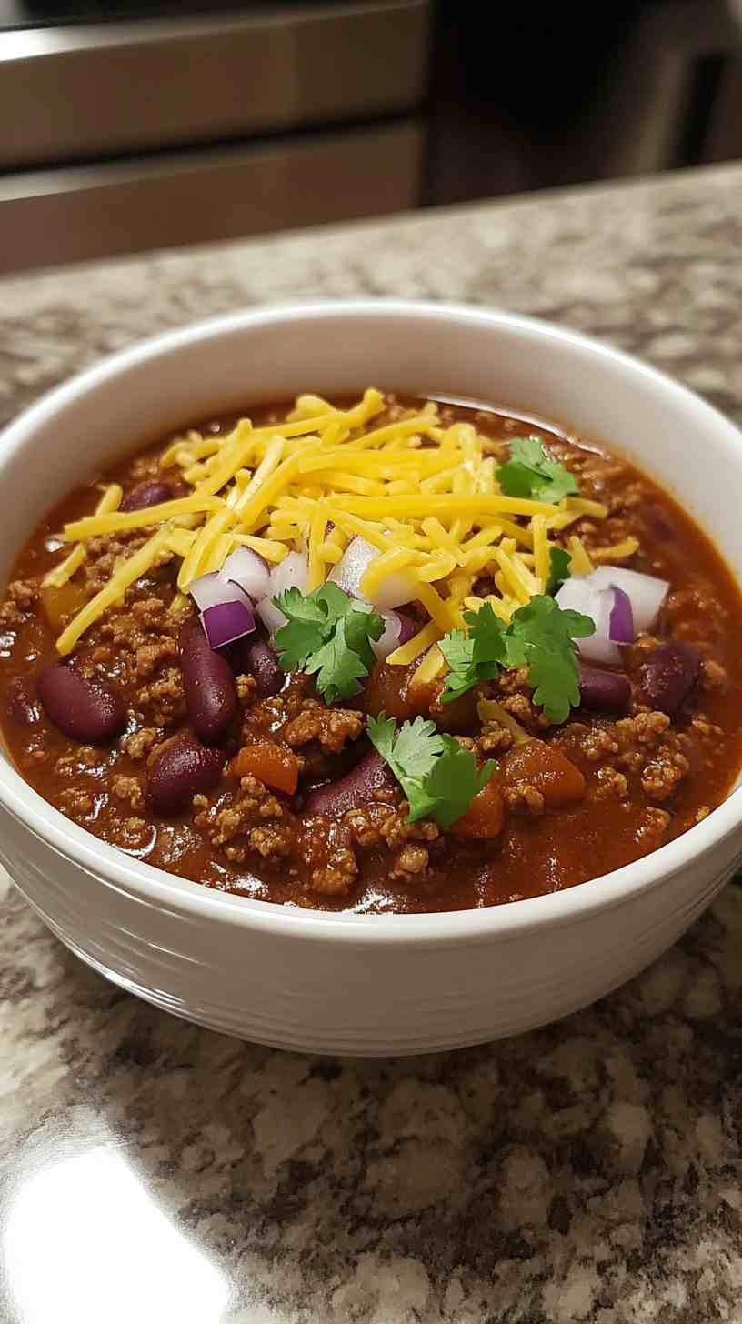 Easy Slow Cooker Chili with Ground Beef Easy Slow Cooker Chili with Ground Beef