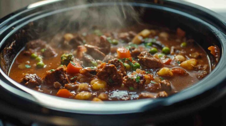 Flavor-Packed Slow Cooker Beef Stew Casserole