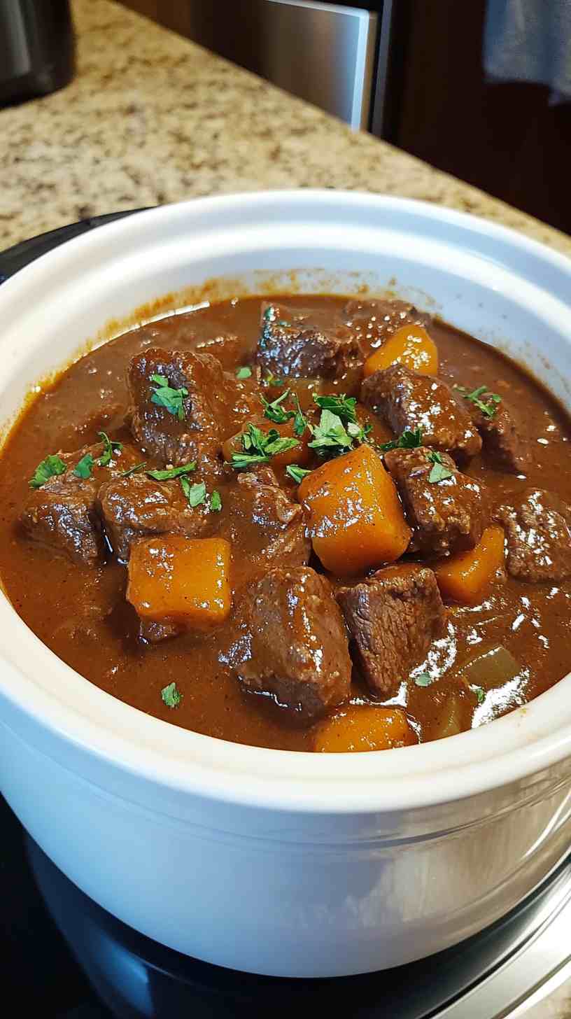 Flavor-Packed Slow Cooker Beef Stew Casserole