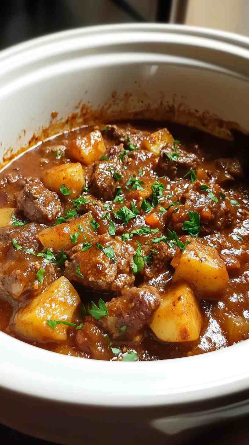 Flavor-Packed Slow Cooker Beef Stew Casserole