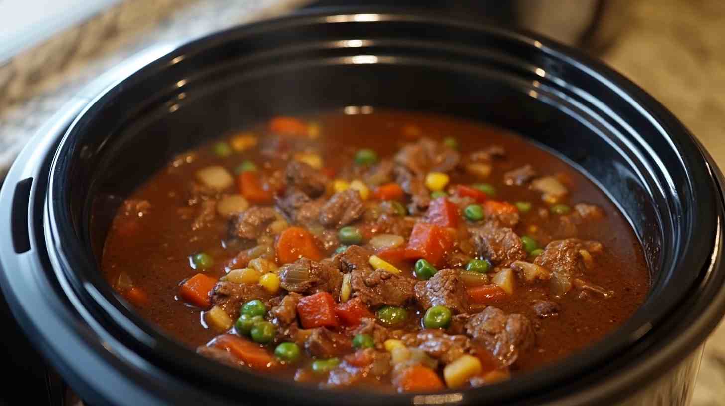 Flavor-Packed Slow Cooker Beef Stew Casserole