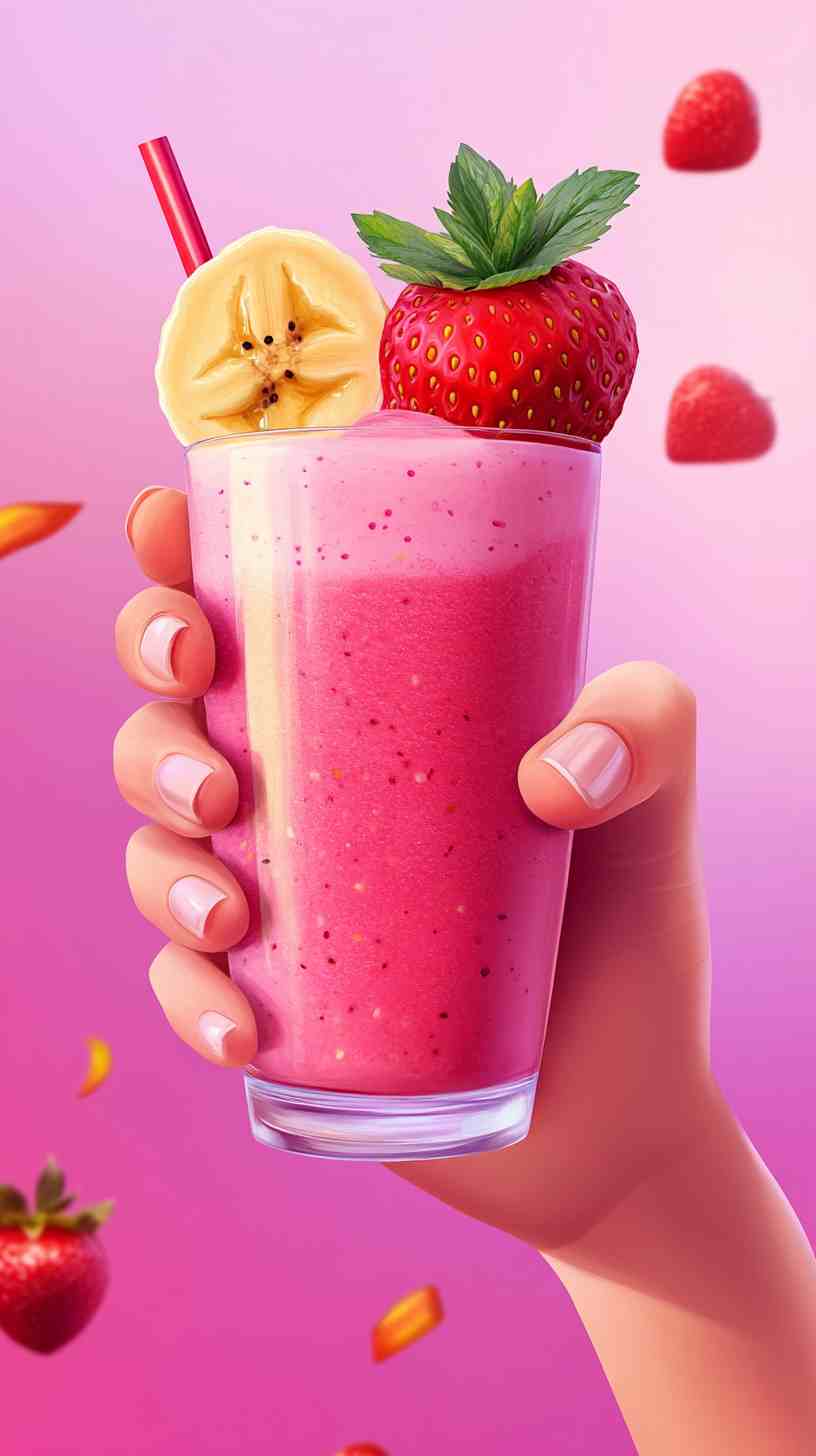 Fresh & Fruity Strawberry Banana Smoothie