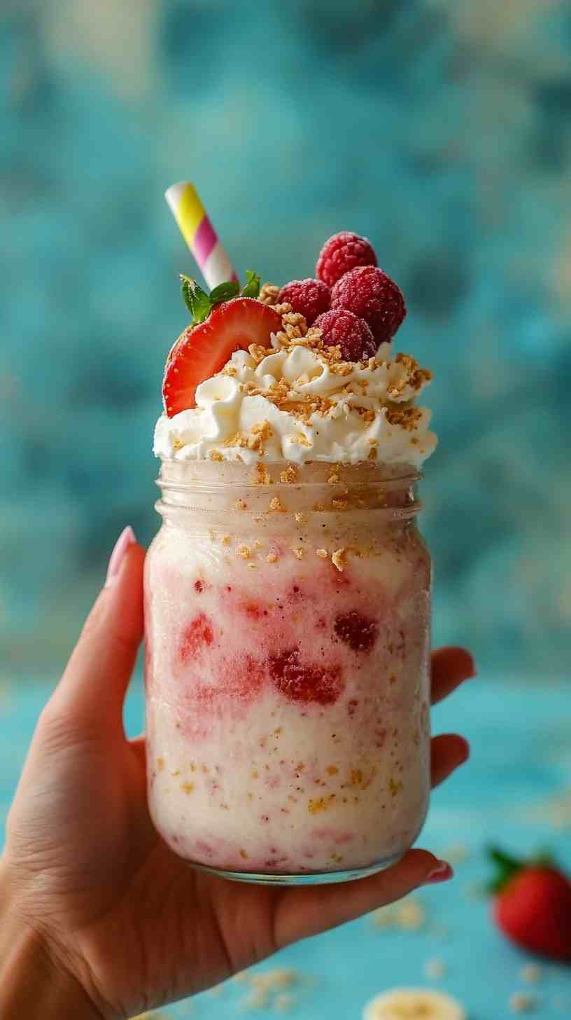 Frozen Strawberry Banana Delight Smoothie