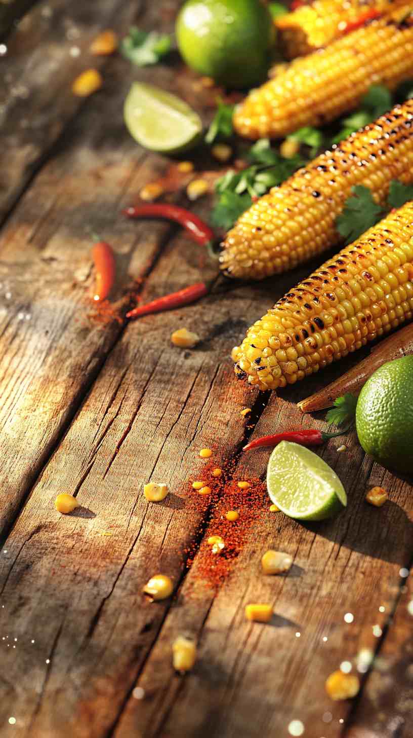 Grilled Corn on the Cob with Chili Lime Butter Street Food Grilled Corn on the Cob with Chili Lime Butter Street Food