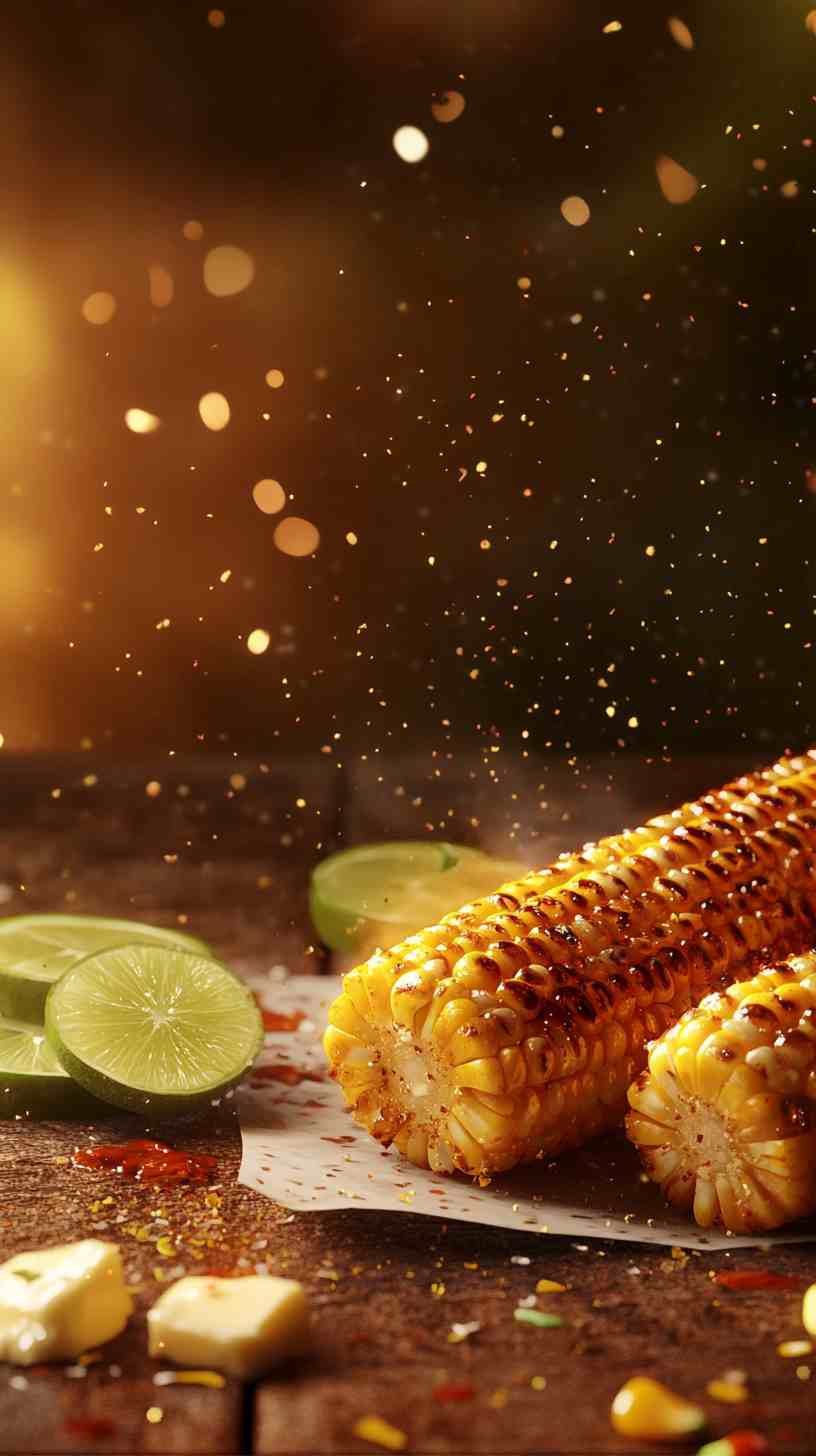 Grilled Corn on the Cob with Chili Lime Butter Street Food Grilled Corn on the Cob with Chili Lime Butter Street Food