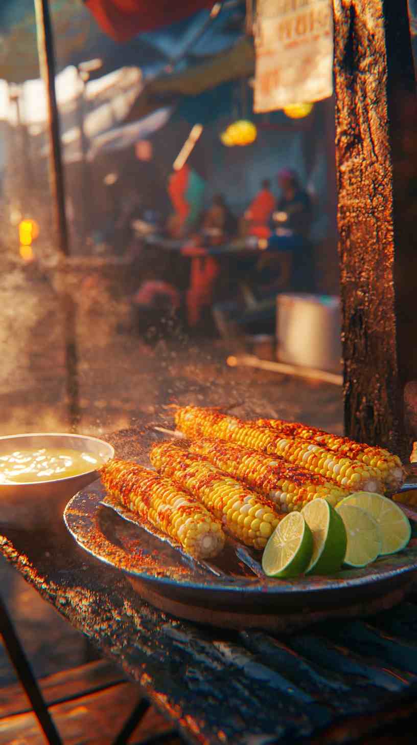 Grilled Corn on the Cob with Chili Lime Butter Street Food Grilled Corn on the Cob with Chili Lime Butter Street Food