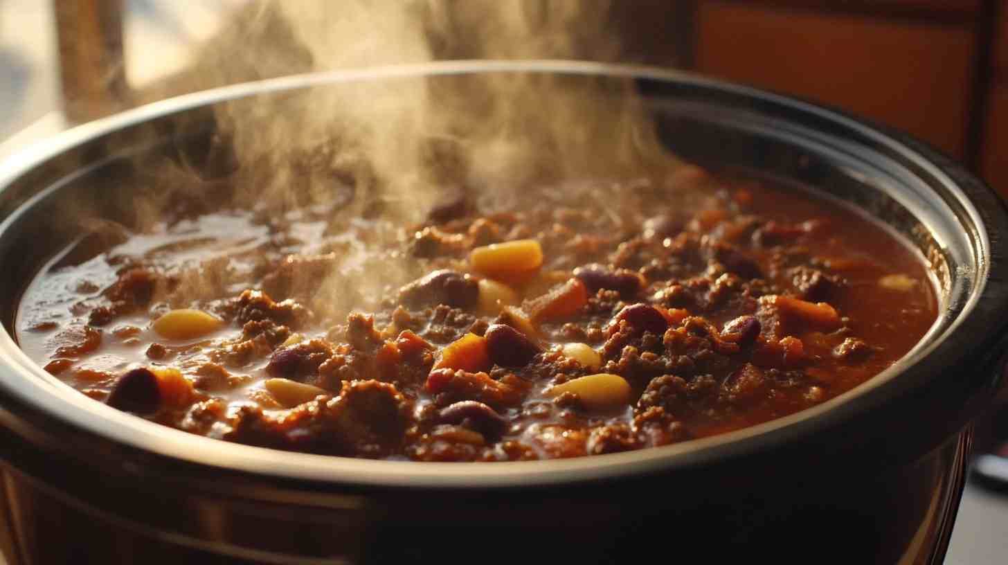 Hearty Crockpot Beef Chili Hearty Crockpot Beef Chili