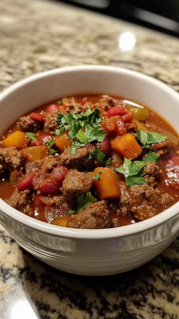 Homemade Slow Cooker Beef Chili