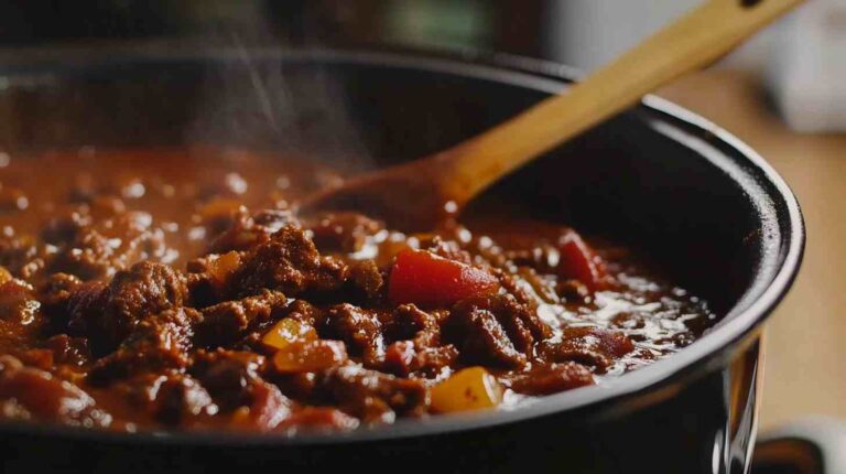 Homemade Slow Cooker Beef Chili