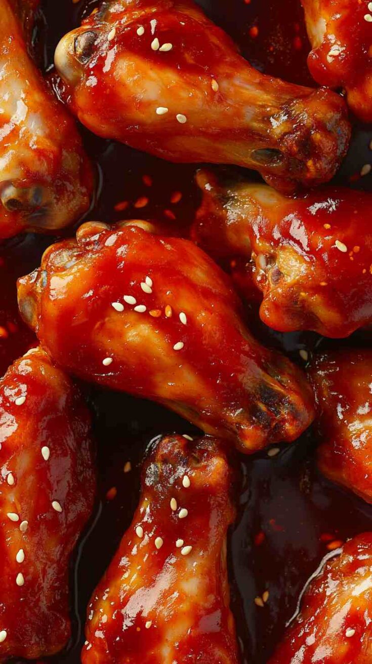 Honey BBQ Air Fryer Chicken Wings