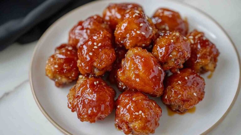 Honey Sriracha Air Fryer Chicken Wings