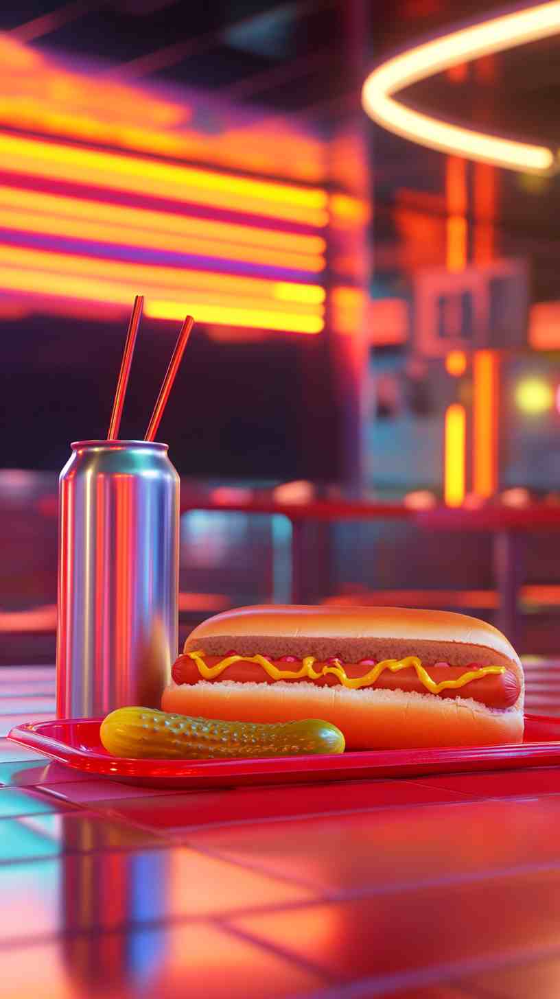 Hot Dog with Sauerkraut and Mustard Street Food Hot Dog with Sauerkraut and Mustard Street Food