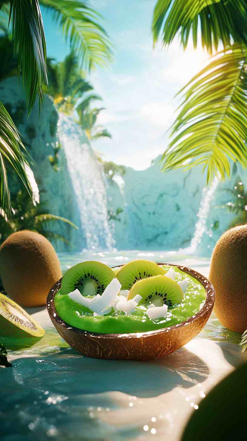 Kiwi Coconut Glow Smoothie Bowl Kiwi Coconut Glow Smoothie Bowl