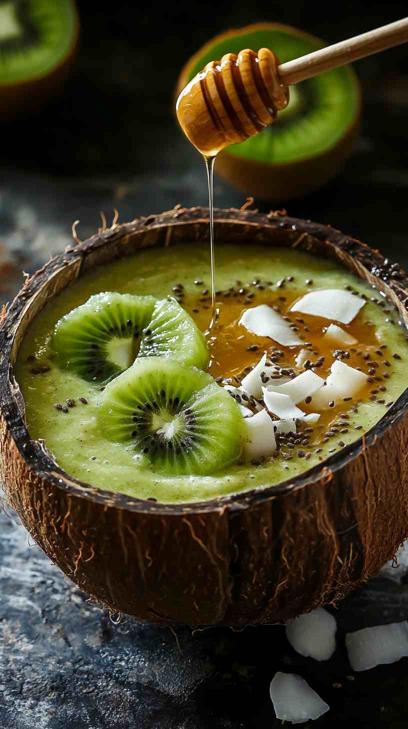 Kiwi Coconut Glow Smoothie Bowl Kiwi Coconut Glow Smoothie Bowl