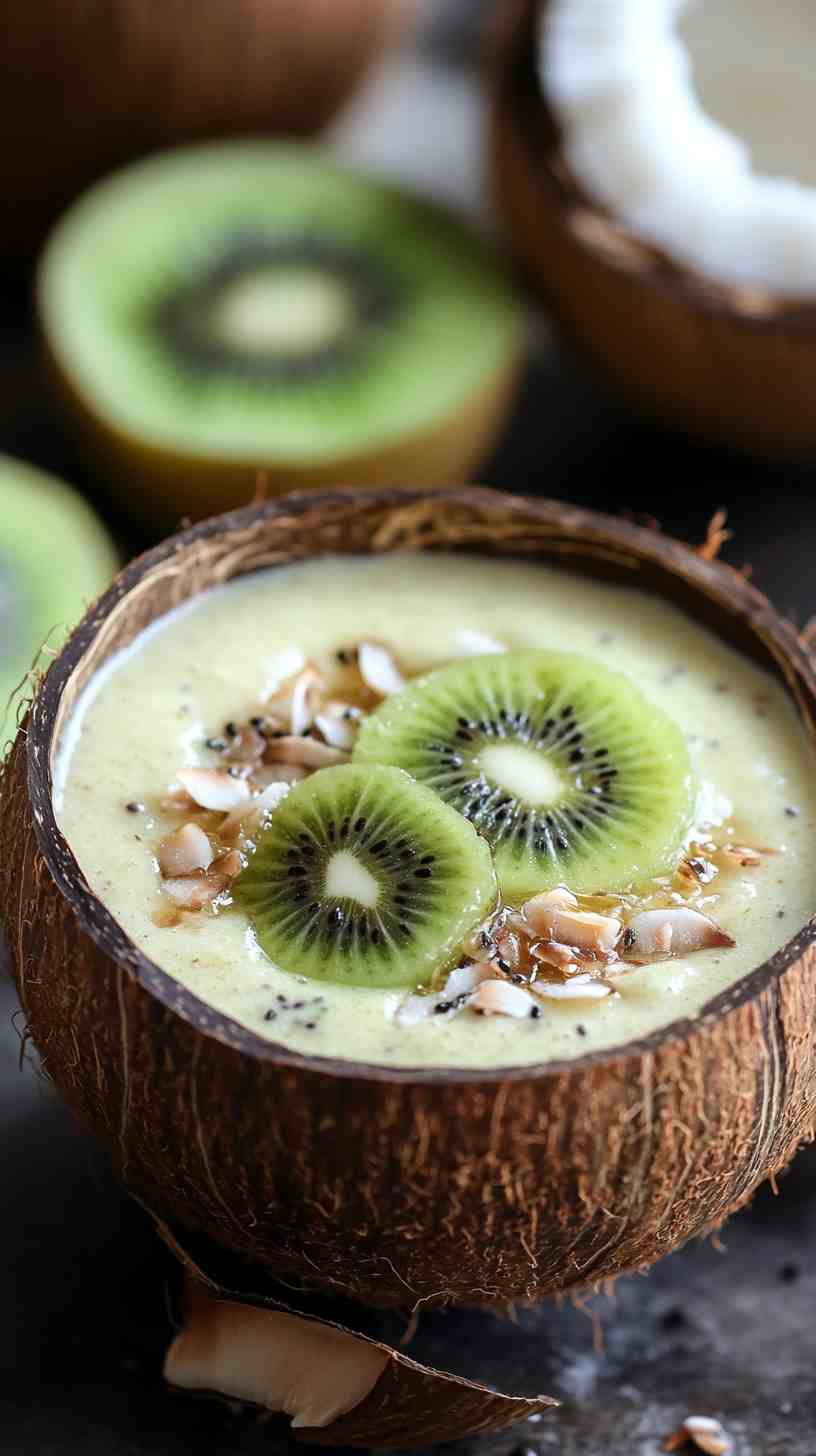 Kiwi Coconut Glow Smoothie Bowl Kiwi Coconut Glow Smoothie Bowl