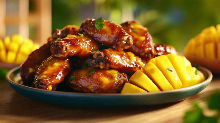 Mango Habanero Air Fryer Chicken Wings