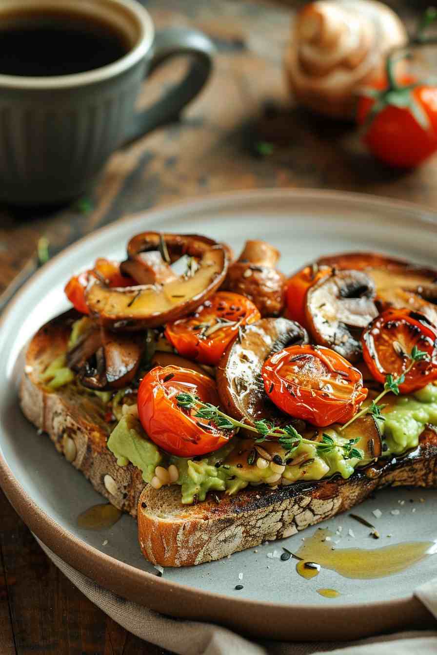 Mushroom Avocado Toast Mushroom Avocado Toast