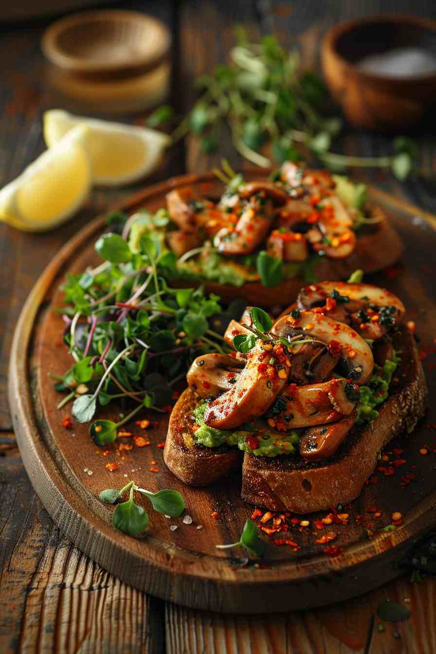 Mushroom Avocado Toast Mushroom Avocado Toast
