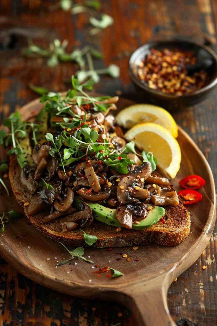 Mushroom Avocado Toast Mushroom Avocado Toast