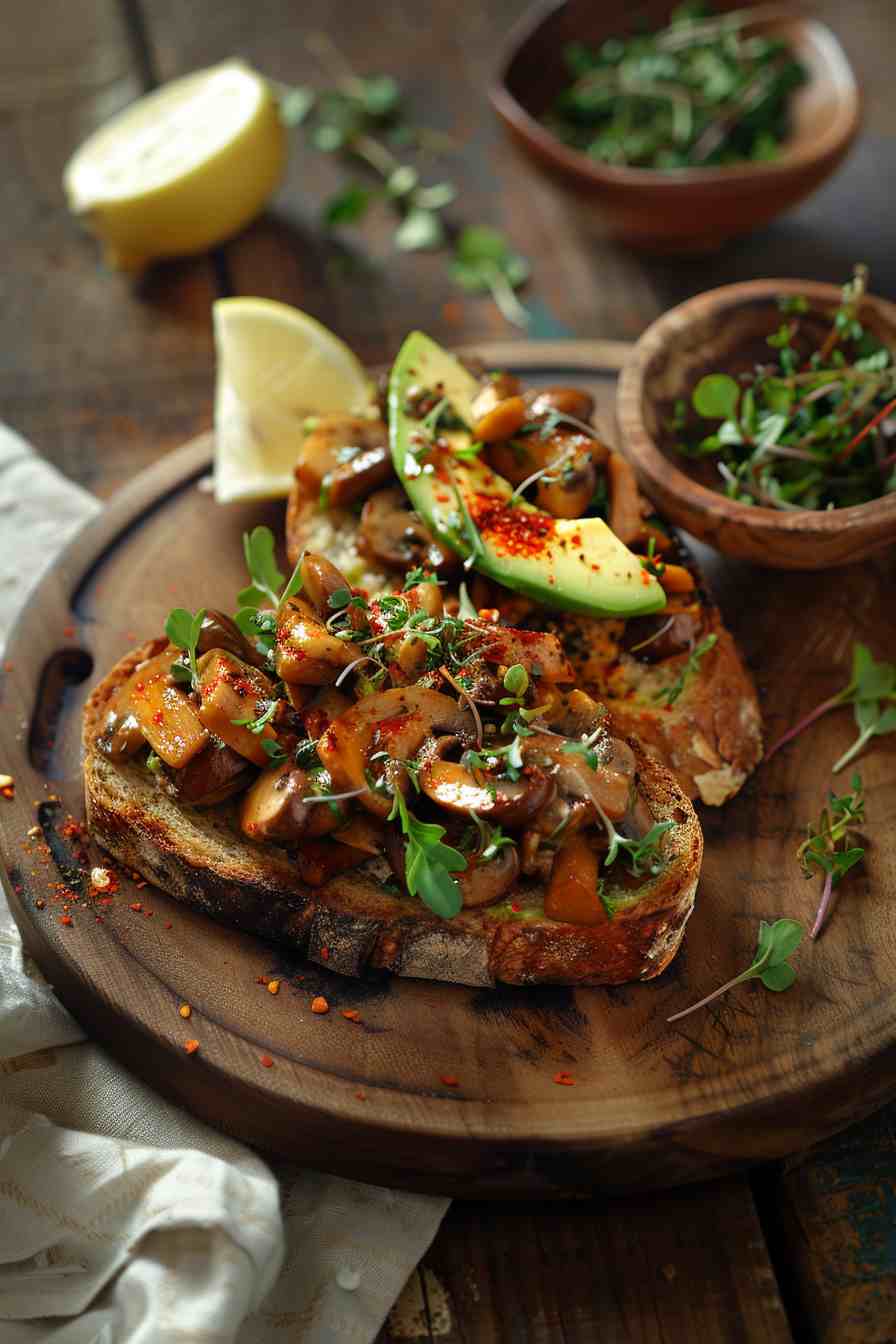 Mushroom Avocado Toast Mushroom Avocado Toast